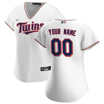 womens nike white minnesota twins home replica custom jerse